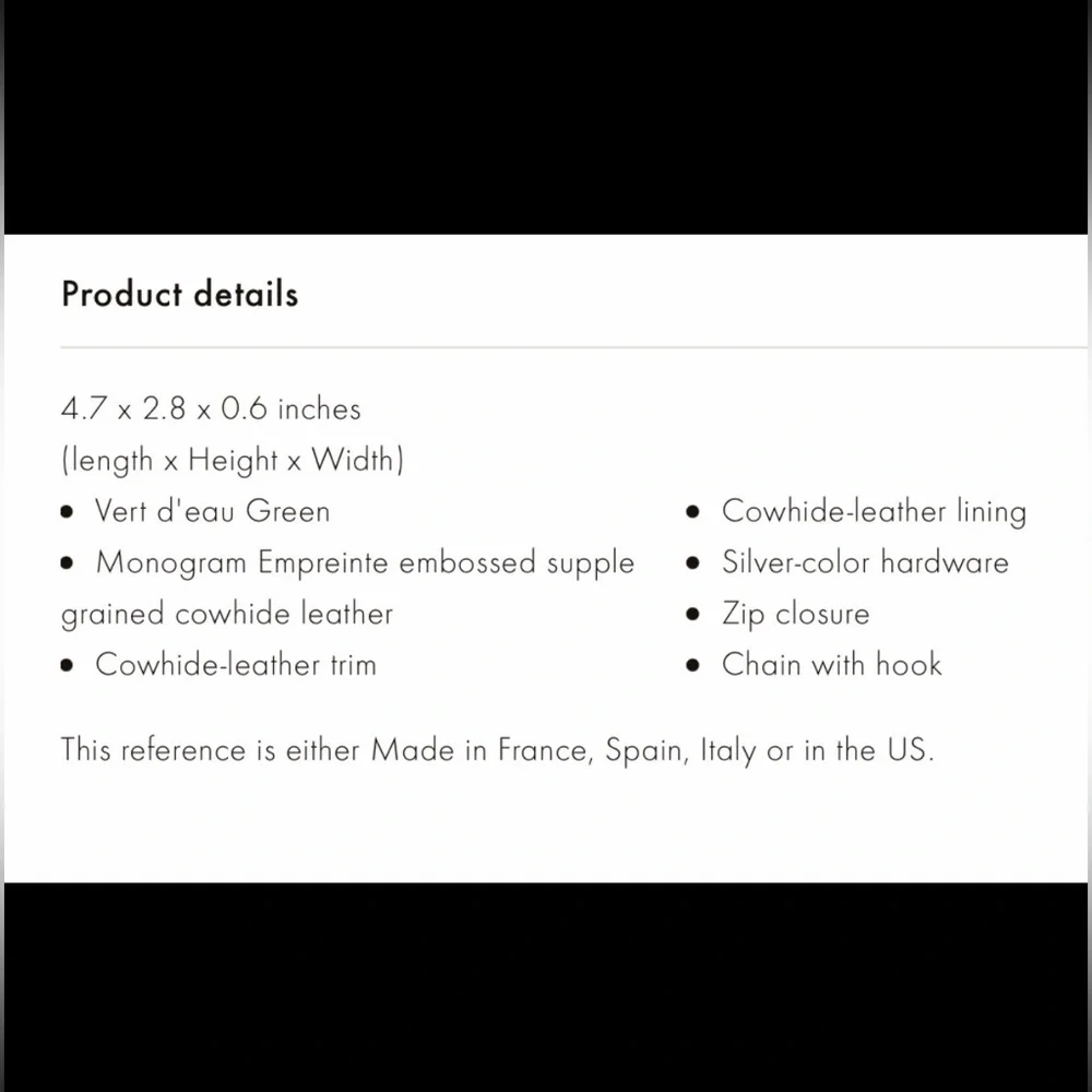 💥PRICE FIRM💥 Louis Vuitton Key Pouch NIB - Picture 13 of 13